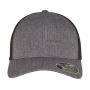 110 Mesh 2-Tone Cap - Melange Charcoal/Black - One Size