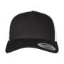 5-Panel Retro Trucker 2-Tone Cap - Black/White - One Size