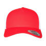 5-Panel Retro Trucker 2-Tone Cap - Red/White - One Size